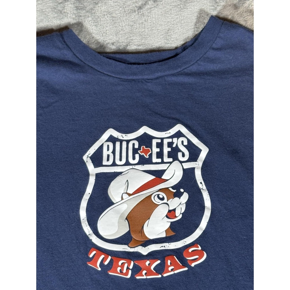 Buc-ee's Shirt Mens 2XL Blue Texas Map All Roads Lead To Buc-ee's Graphic Tee - Picture 2 of 11